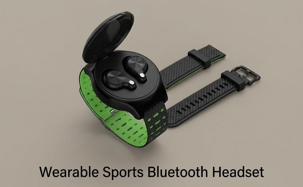 Hi-Fi Sport Wireless HANDWREST Earbuds with Portable Wrist Strap – iOS & Android Compatible