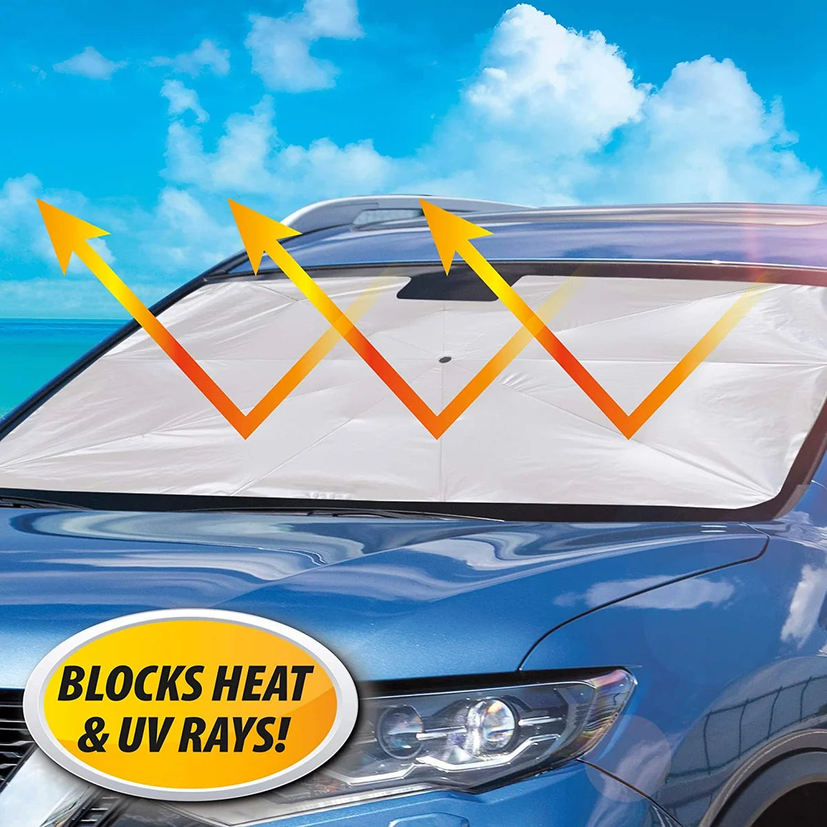 Premium Car Sunshade for Hot Weather